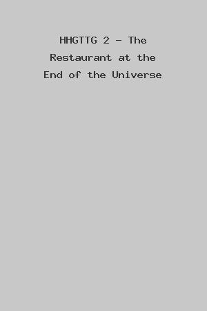 HHGTTG 2 - The Restaurant at the End of the Universe cover